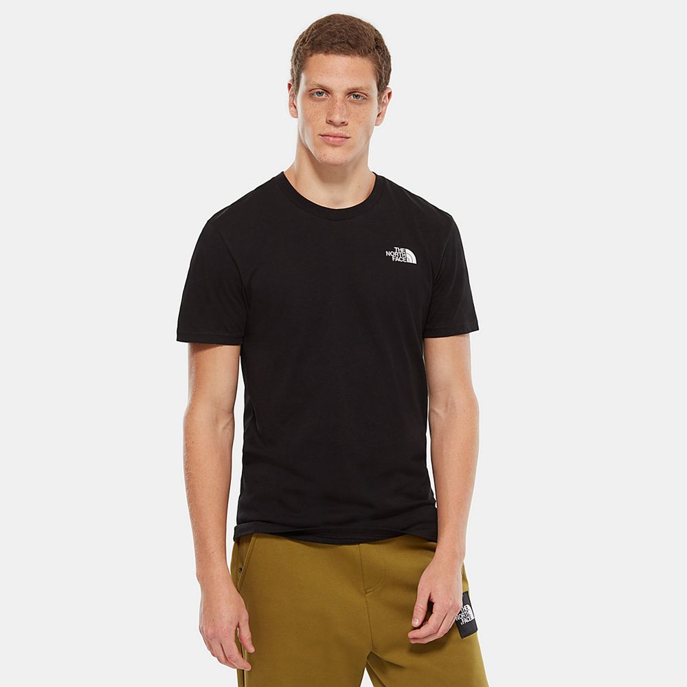 The North Face T-Shirts Mens Australia - The North Face Simple Dome Black (OFG-210857)